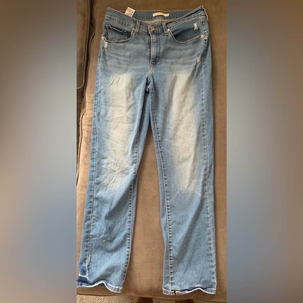 Women's Levi Light Blue Straight Leg Jeans
